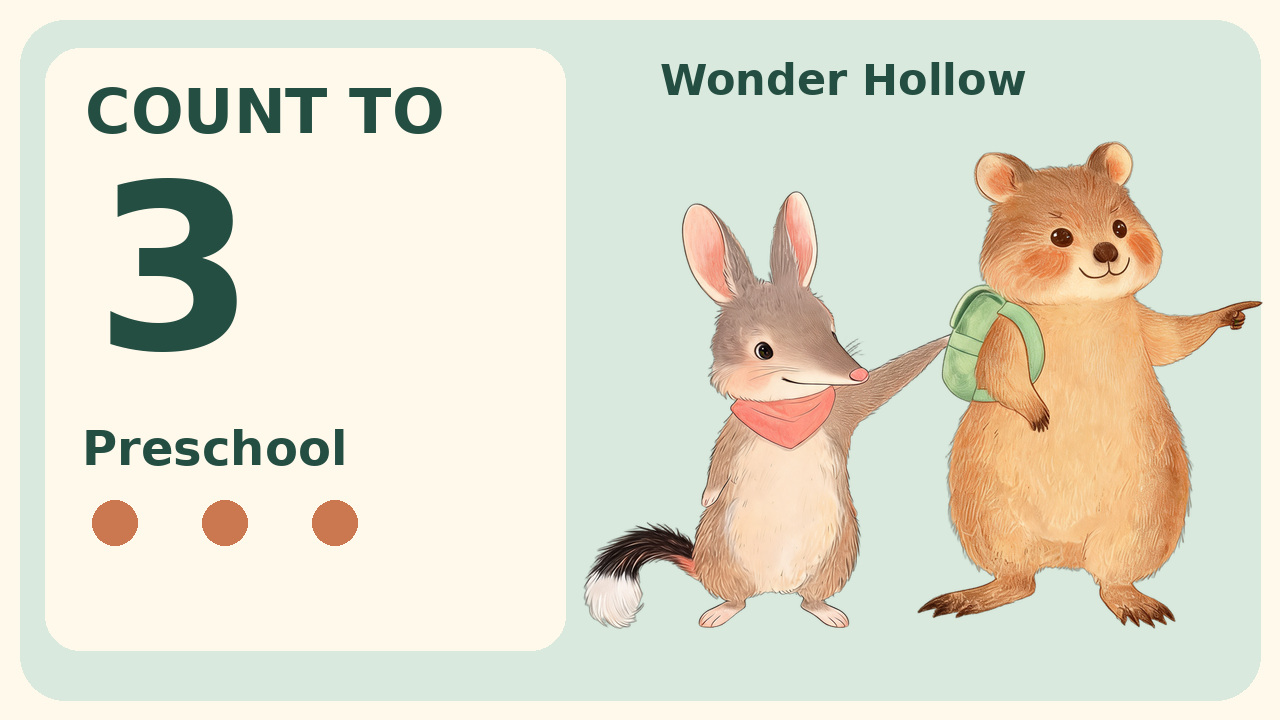 Count to 3 with Wonder Hollow